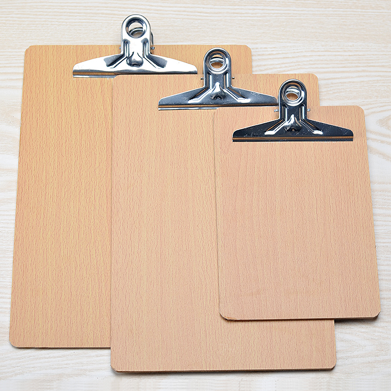 【买3送1】木板夹A4写字垫板文件夹板纸板书写文具菜单夹画板夹