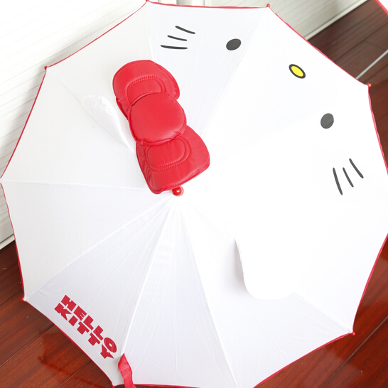 韩国超可爱hello kitty儿童长柄小童宝宝晴雨伞凯蒂猫女童小孩伞