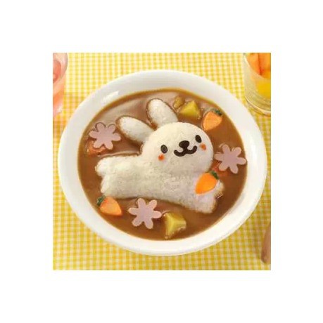 包邮arnest兔子海豚米饭模具4件套 便当饭团寿司磨具厨房DIY套装