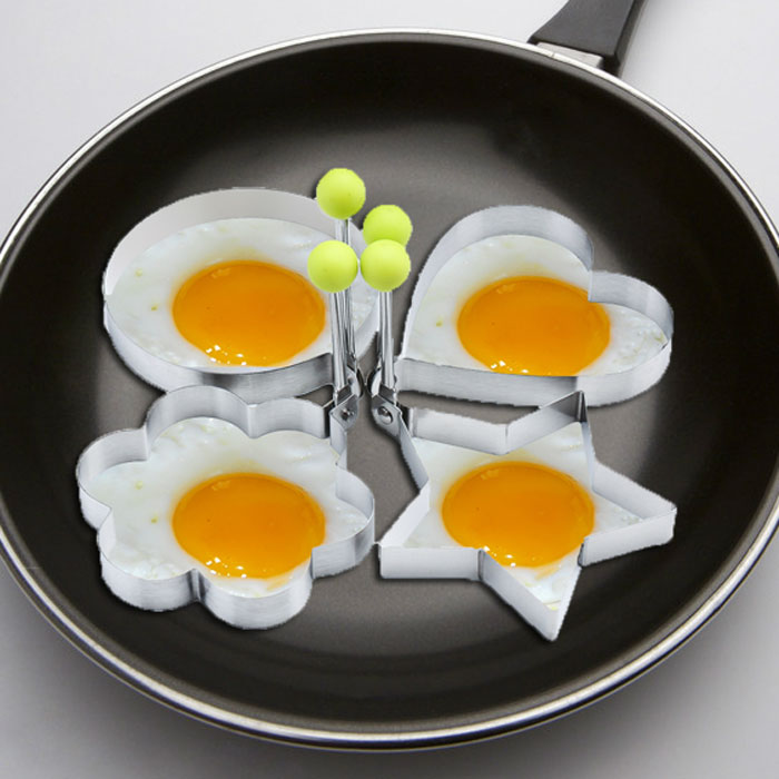 煎蛋神器四件套 煎蛋器煎蛋圈磨具煎蛋模具煎蛋模型
