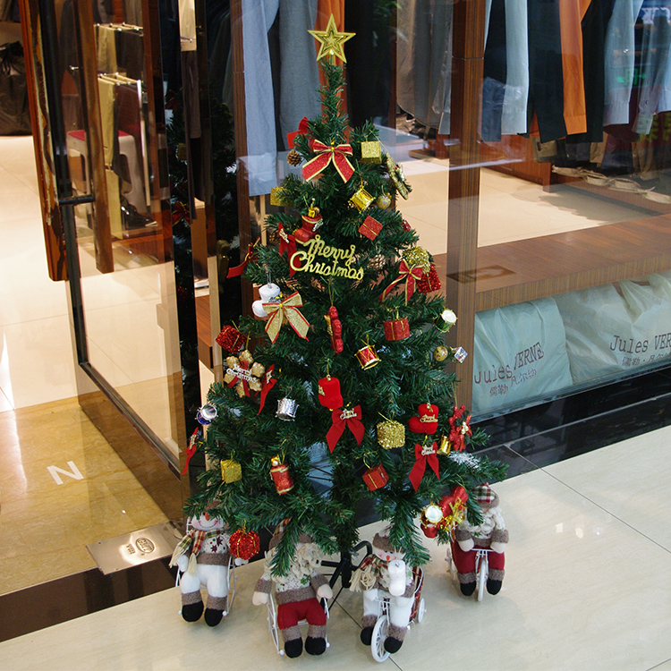 圣诞树1.2米豪华装饰树 圣诞节圣诞树套餐 LED圣诞装饰品 包邮