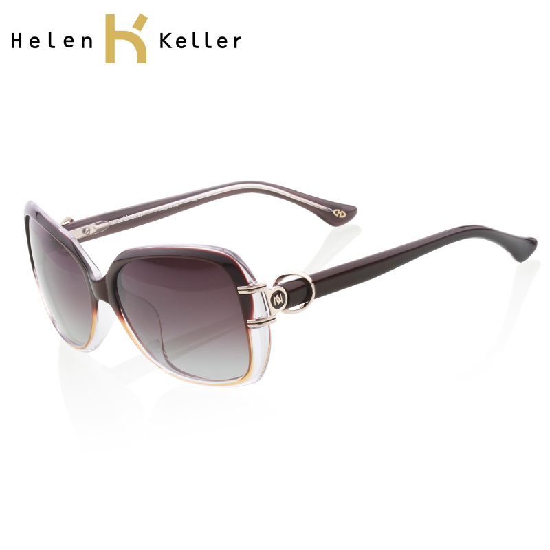 海伦凯勒太阳镜 女 新款 时尚复古 大框墨镜 明星款偏光镜H8212