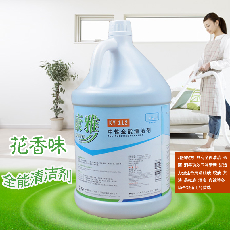 正品白云康雅全能水清洁剂大桶装1加仑3.8升通用消毒液杀菌除异味