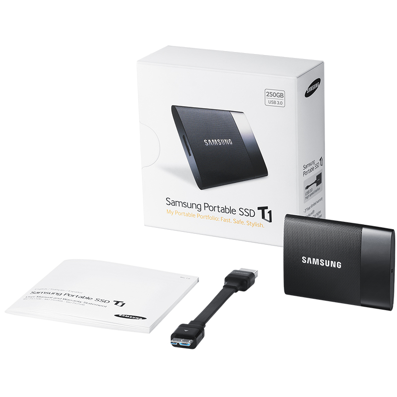 原装三星MU-PS1T0B/CN固态移动硬盘1T 便携式1.8寸USB3.0 移动SSD