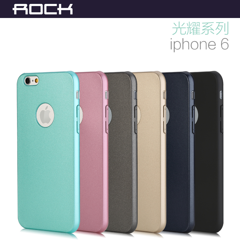 ROCK 苹果iphone6 plus 手机壳 超薄保护壳 金属光泽 苹果6手机套