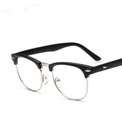 经典韩版复古眼镜框 品牌同款半框眼镜架 潮流百搭框架镜