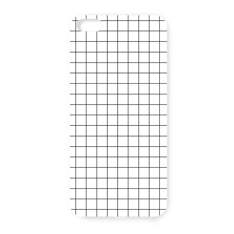 黑白格子线条 原创简约设计 苹果iPhone5S5C4S6plus手机壳 软壳