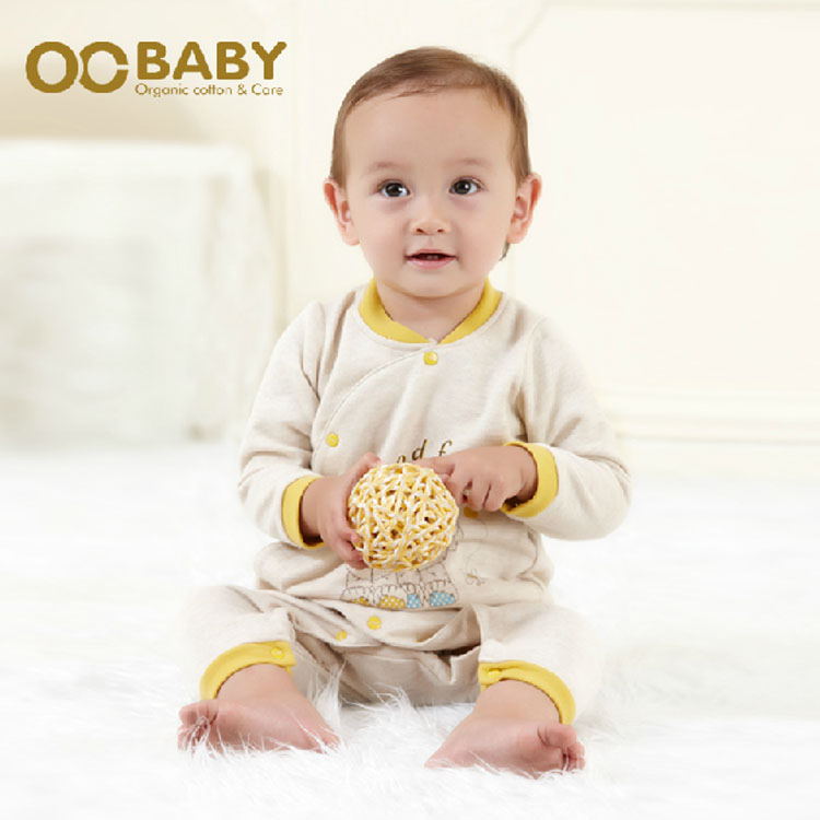 OCbaby初生婴儿衣服棉质小孩秋冬装0-1岁宝宝外出服连体衣冬季