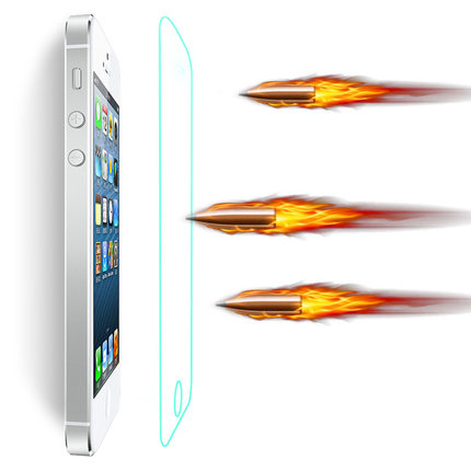 ICON 苹果5s钢化膜 iphone5s玻璃膜 5c高清手机贴膜 屏幕保护膜