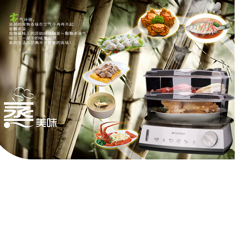 Sansui/山水 HP-FZ1661 多功能电蒸笼环保烹调