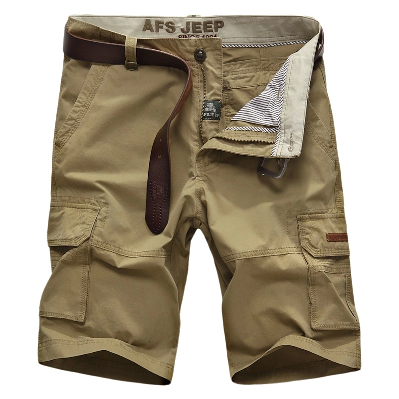 夏季AFS JEEP短裤男装薄款纯棉休闲多袋短裤宽松大码吉普工装短裤