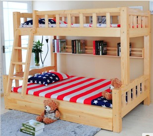 新款特价实木床子母床上下铺松木高低双层儿童床两层床梯床