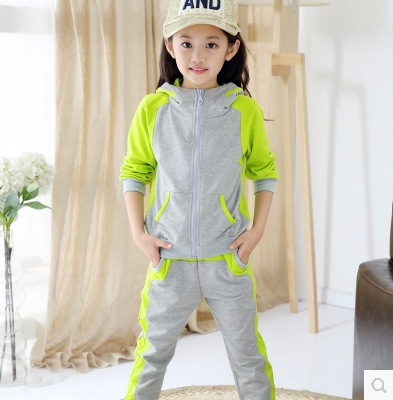 女童套装童装2015新款秋装韩版休闲运动两件套中大儿童春秋套装潮