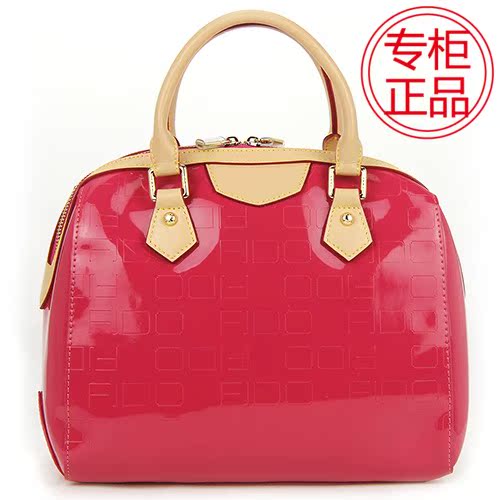 菲图女包 FJDO 正品女式包 2015新款时尚潮流手提包 粉红色手挽包