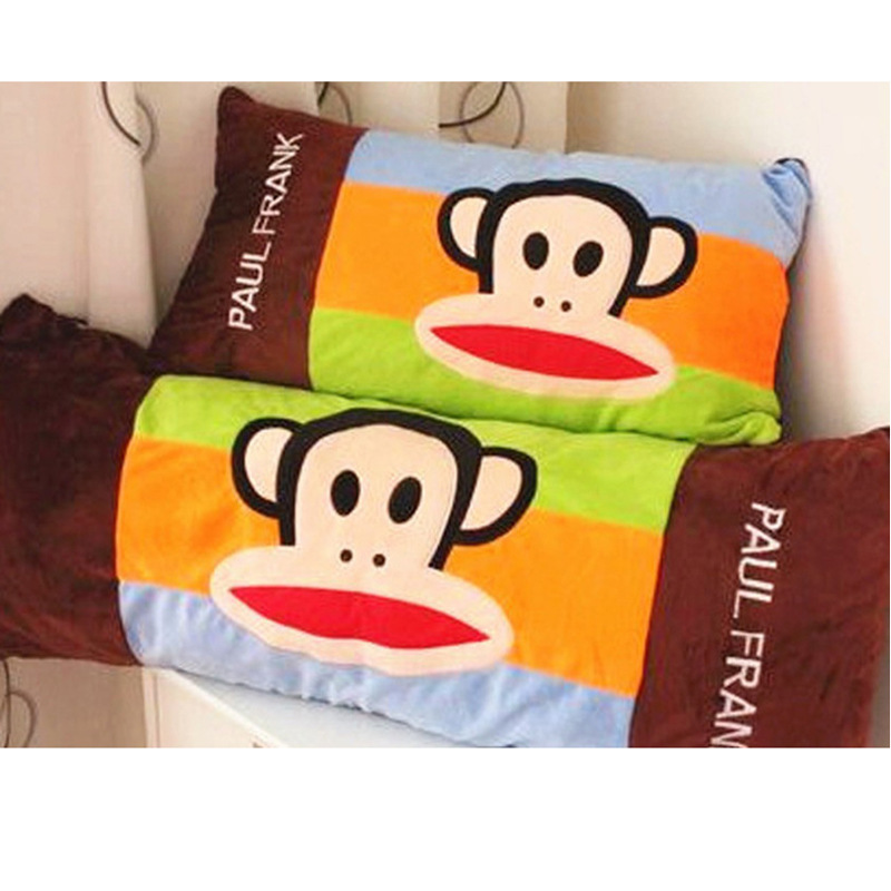 卡通大嘴猴枕头抱枕靠枕 猩猩单双人枕头 毛绒玩具可拆洗