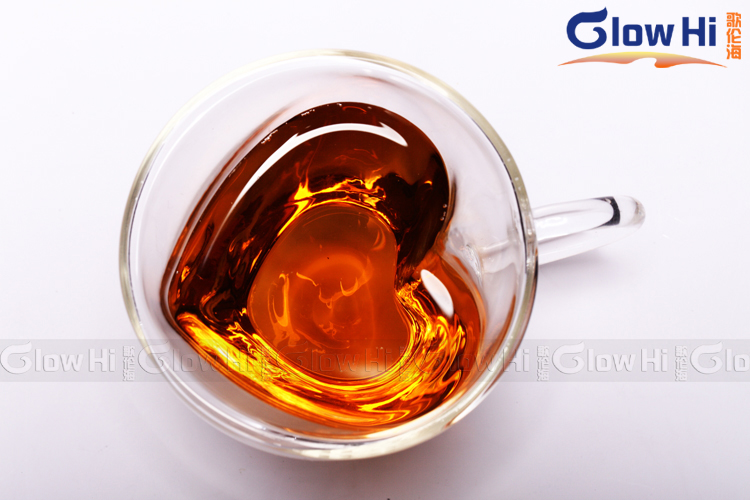 GlowHi-歌伦海 创意爱心杯子水杯 玻璃杯 果汁牛奶杯耐热 心形杯