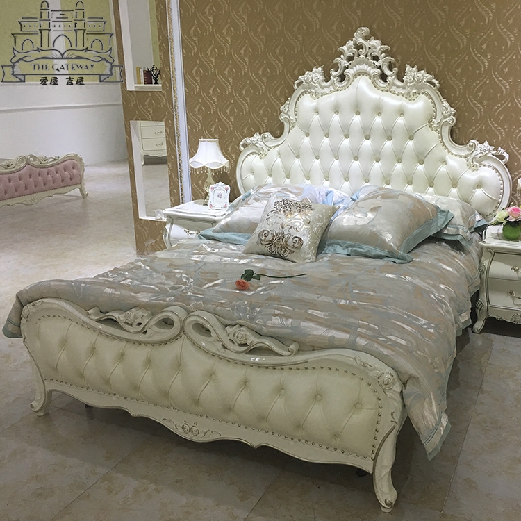 欧式床主卧双人实木床1.5m1.8米 新古典大床奢华现代简约公主婚床