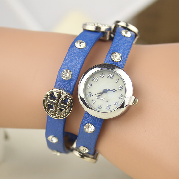 正品 潮流韩版森系复古手表 女学生表 缠绕手镯表 皮带英伦石英表