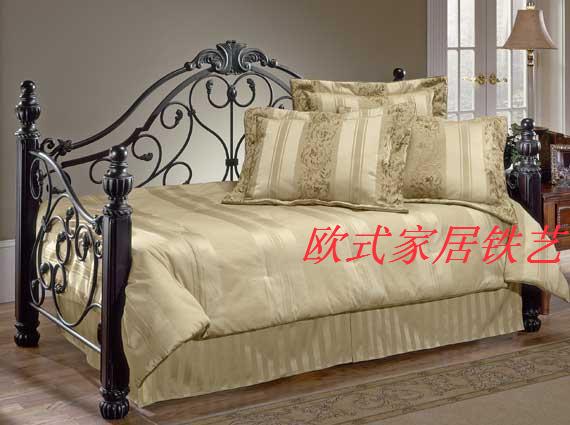 欧式沙发床1.2越南新娘铁床复古铁艺床宜家单人床床架双人床1.5米