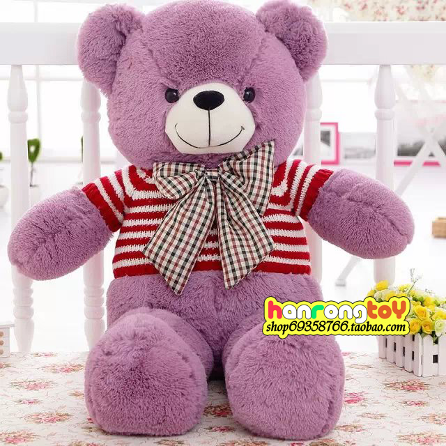 正版毛衣泰迪熊穿衣熊公仔大号领结熊抱抱熊毛绒玩具布娃娃女礼物