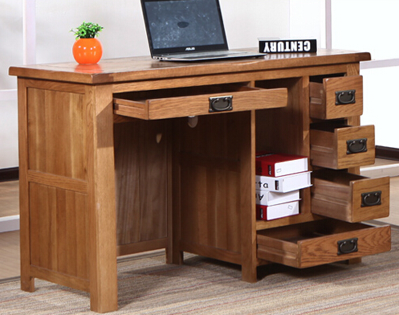 欧式 进口白橡木全实木家具电脑桌 办公桌 学习桌 工作台 特价
