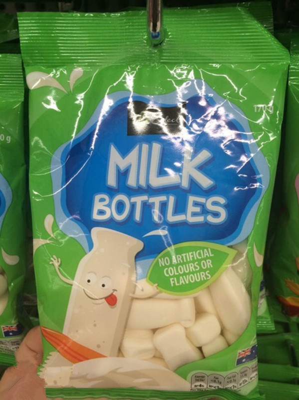 澳洲牛奶糖 Woolworths Milk Bottles 超浓牛奶瓶软糖 170g