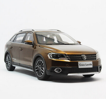 原厂1:18 上海大众 朗境 Cross Lavida 2013新款 棕色 汽车模型