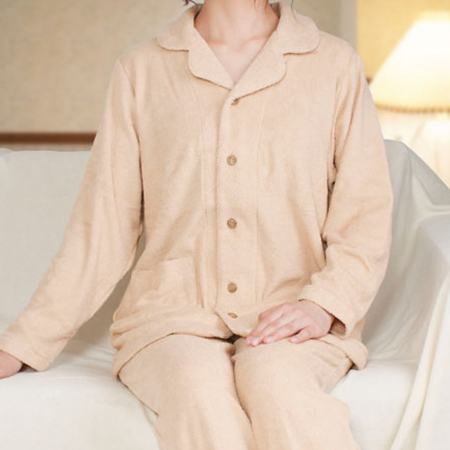 宝迪仙娜 预售 日本制有机棉保暖睡衣 毛绒亲肤男女同款家居服