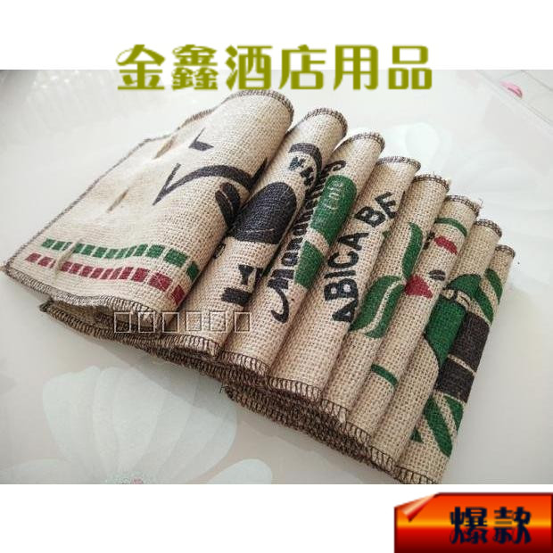 台湾咖啡麻袋 咖啡厅装饰品 咖啡豆包装麻布袋 一磅 8款大小 包邮