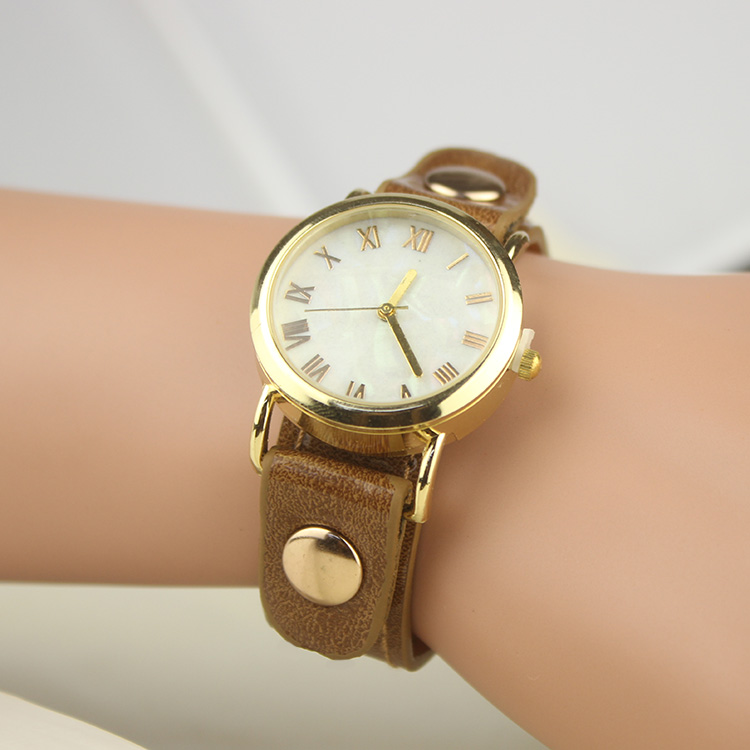 韩版新款罗马手表女士表新款正品水钻皮带表电子石英手表包邮