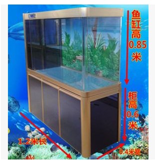 2014新款平U子弹头龙鱼缸/玻璃水族箱/落地屏风隔断1米1.2米