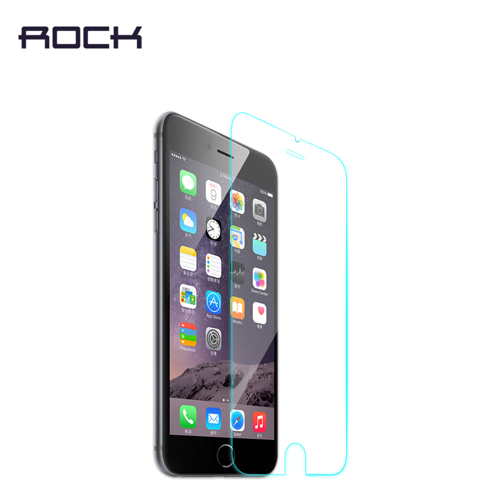 ROCK洛克iPhone6sPlus钢化玻璃膜苹果6弧边高清抗刮花手机贴膜