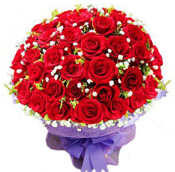 鲜花33枝红玫瑰指定日期送达生日鲜花快递配送上门
