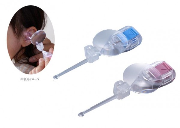 现货 SMILE KIDS日本制树脂电池开关发光挖耳勺 LED白光 带放大镜
