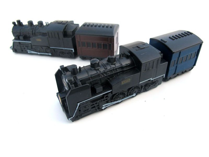 日本品牌 N比例 1：160 火车模型  火车玩具车 一组2台  场景摆件