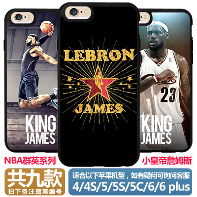 iPhone6 Plus手机壳 ip6苹果6P iphone5s透明硅胶NBA勒布朗小皇帝