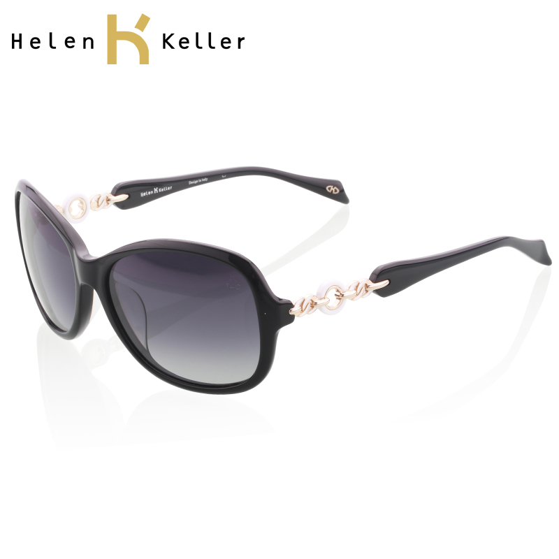 海伦凯勒太阳镜女 新款蛤蟆镜正品 时尚偏光大框驾驶遮阳镜H8221