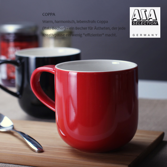 包邮 ASA-COPPA德国多色陶瓷杯马克杯 大容量水杯咖啡杯茶杯