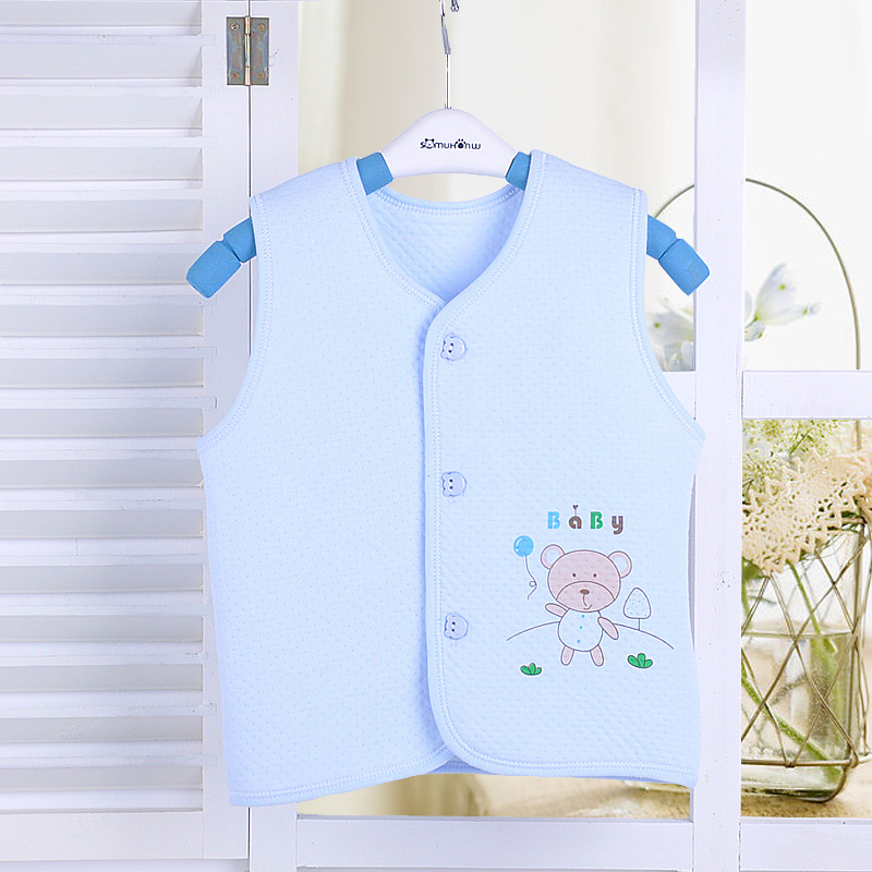 2015新款夏装婴幼儿宝宝马甲童装卡通纯棉韩版可爱舒适