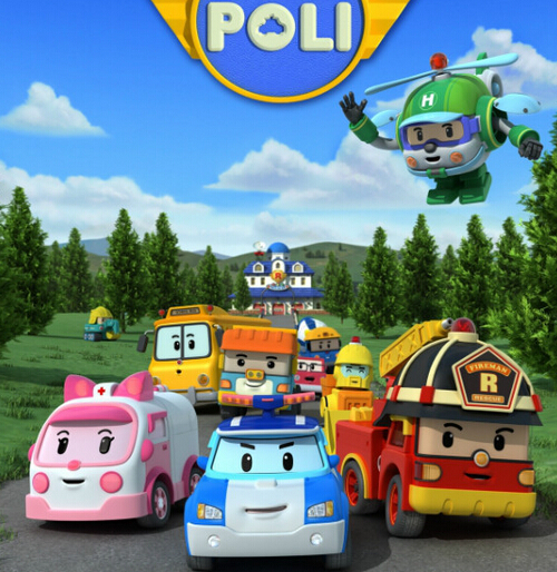 包邮 韩国Q版Poli变形机器人 儿童交通安全玩具车 珀利战队系列