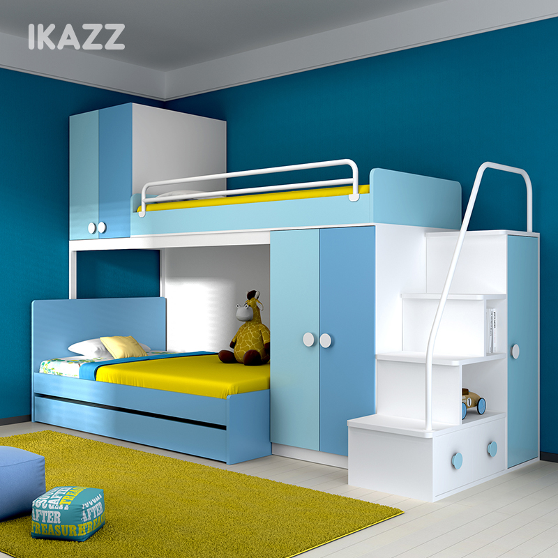 IKAZZ多功能组合床上下床高低床子母床双层床儿童床 男孩 女孩