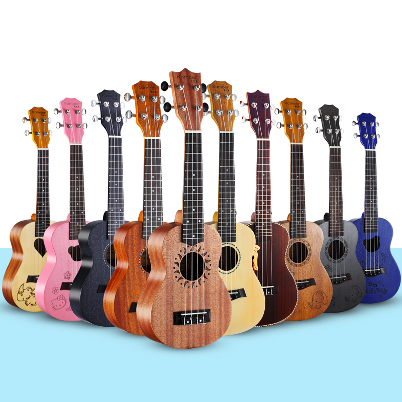 想红角正品尤克里里初学乌克丽丽 21寸23寸26寸四弦小吉他ukulele