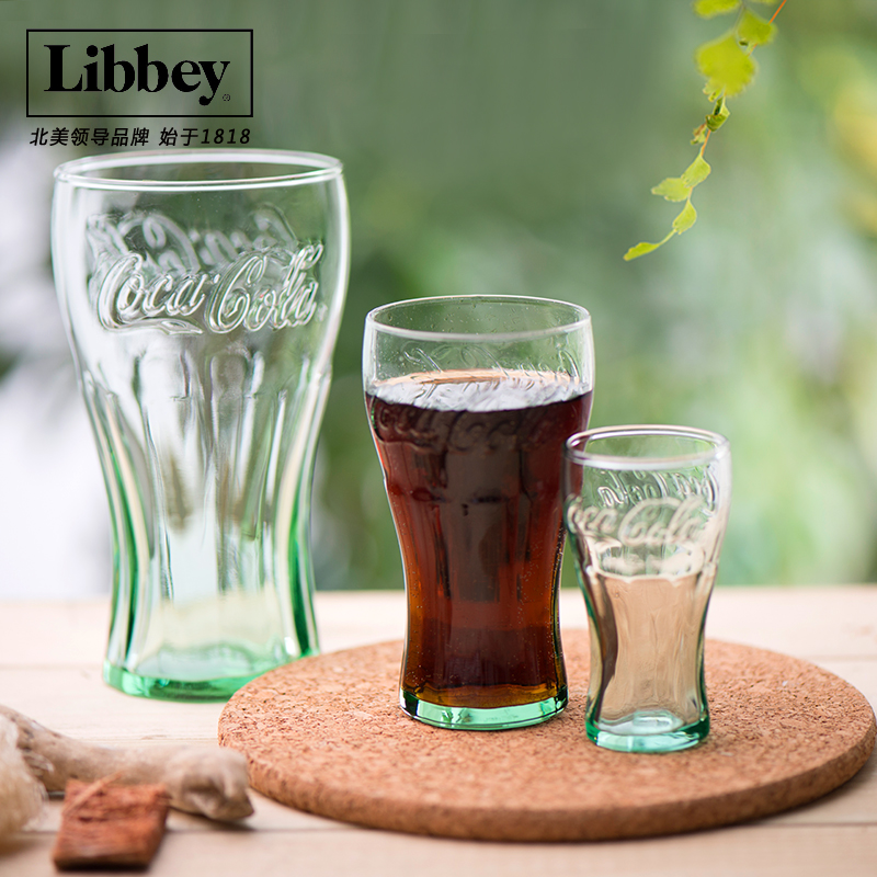 利比 可乐杯子 可口可乐杯纪念版创意玻璃杯水杯饮料杯透明杯