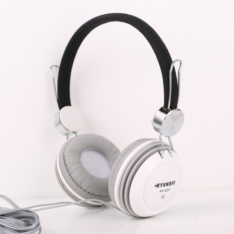HYUNDAI/现代 HY-620头戴护耳式耳麦电脑麦克风耳机超重低音