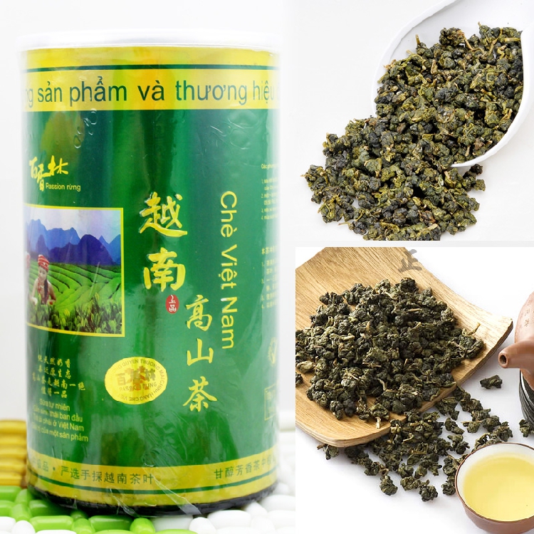 越南原装进口茶叶 百香林特产 越南高山茶 罐装极品绿茶130g