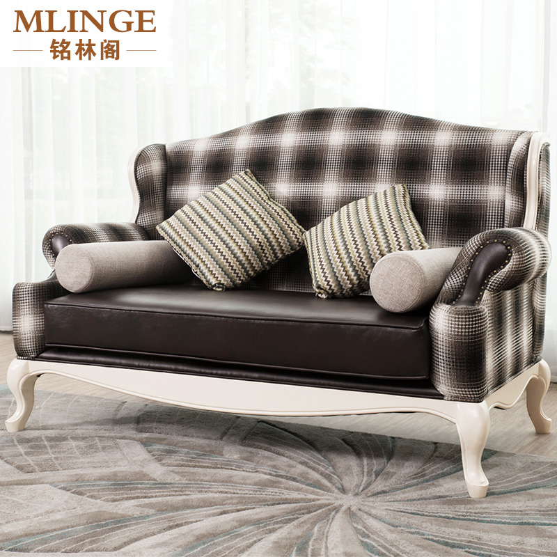铭林阁欧式沙发组合法式奢华客厅田园沙发实木布艺小户型实木沙发