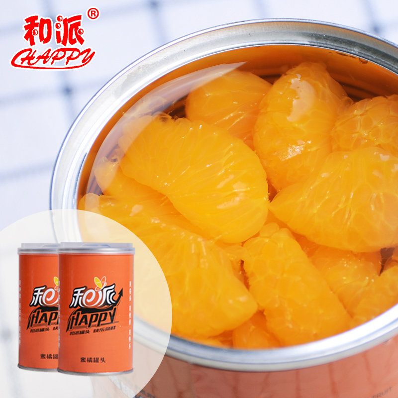 和派新鲜水果优级橘子蜜桔糖水铁罐即食罐头425g*6罐整箱批发包邮