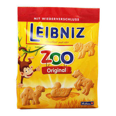 临期特价德国百乐顺ZOO莱布尼兹动物型儿童奶香黄油饼干125G包邮