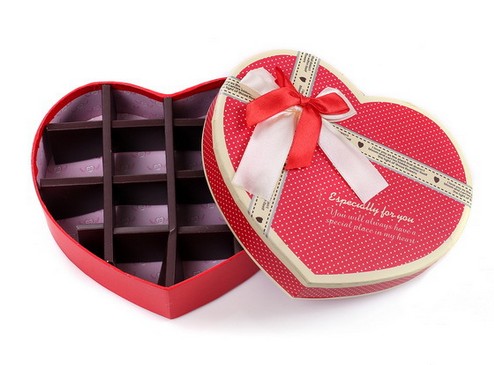 桃心礼品盒 14格川崎折纸玫瑰花 费列罗巧克力空礼品包装盒 批发