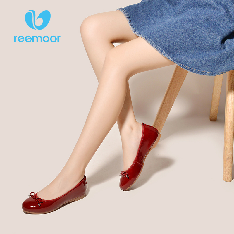 REEMOOR夏季新品蛋卷鞋舒适柔软便携可卷浅口平跟平底鞋RM-2512A6